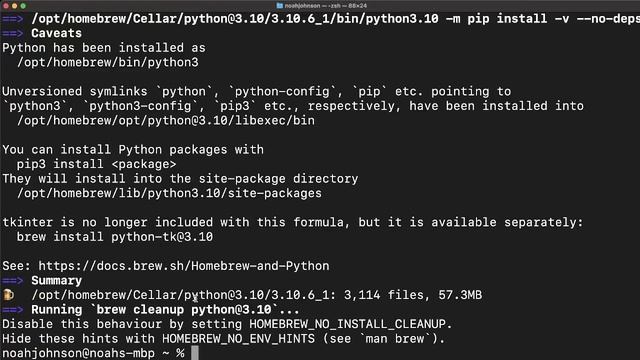Installing Python on Mac Using Homebrew смотреть онлайн