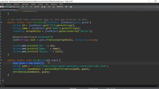 Chapter 6: GSON library features JSON Object, JSON Element, JSON Array смотреть онлайн