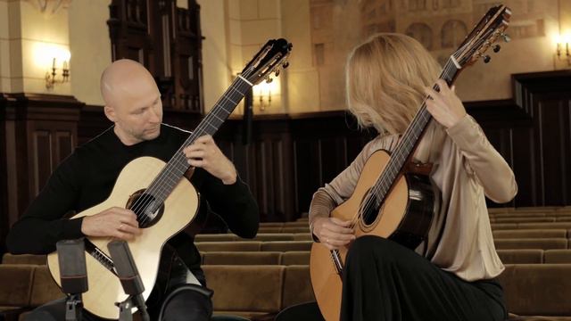Kupinski Guitar Duo plays Fantaisie op. 54 bis by Fernando Sor смотреть онлайн