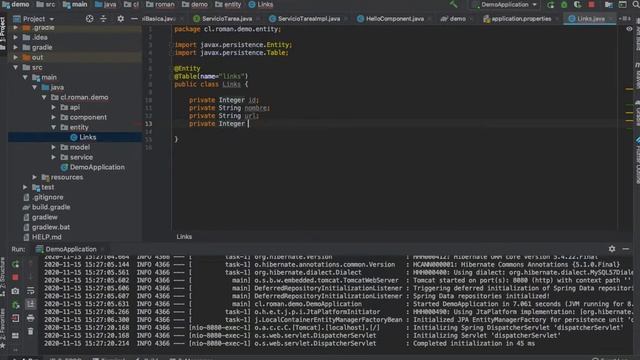 12 SPRING BOOT MAPPING ENTITY смотреть онлайн