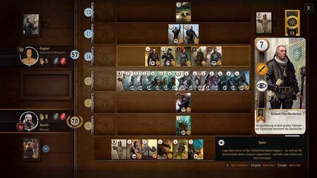 The Witcher 3: Gwent - High Score (Monsters) / 364 points match - 345 points round смотреть онлайн