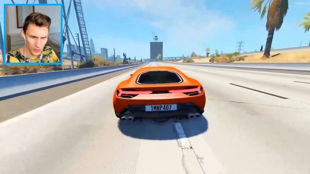 Прыжки через КОЛЬЦО КРЕЙЗИ ФРОГА BeamNG Drive Челлендж!