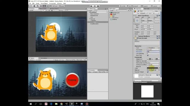 Unity 2D Tutorial About How To Destroy Gameobject By Pressing UI Button. смотреть онлайн