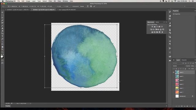 Photoshop Watercolor texture tutorial - How to clean up your scanned image смотреть онлайн