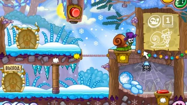 Snail Bob 6: Winter Story - LEVEL 1 - 3 ЗВЕЗДЫ смотреть онлайн