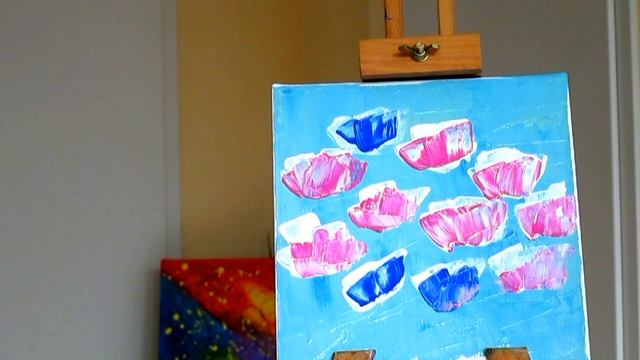 Мастихин.Как нарисовать маки.Техника рисования Demo.Tutorial. How to Use a Palette Knife смотреть онлайн