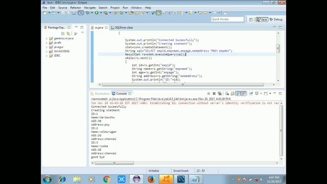 Java Tutorial in Tamil-48:Select database MySQL смотреть онлайн