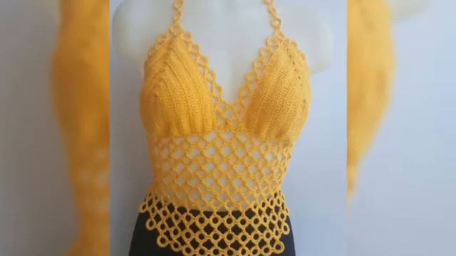 Кроп-топы крючком.Модели для вдохновения.Интернет-подборка. смотреть онлайн