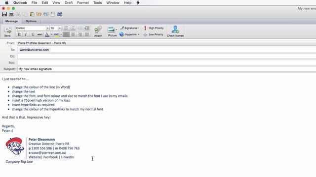 Creating a Professional Email Signature for Outlook смотреть онлайн