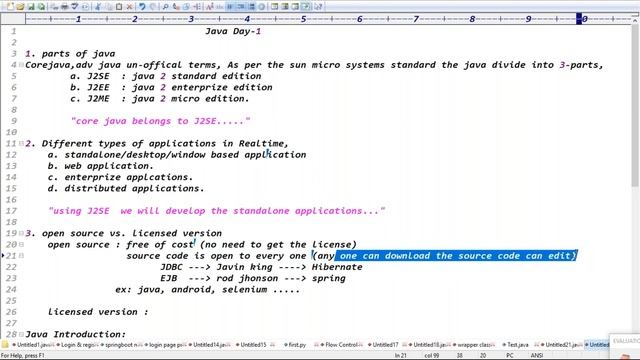 CORE JAVA tutorials || Demo - 2 || by Mr. Ratan On 12-04-2022 @8PM IST смотреть онлайн