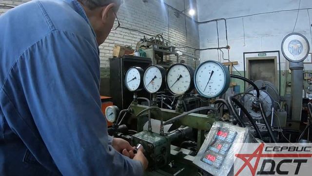 Ремонт гидравлики .Стендовые испытание сборка насоса бульдозера тм10 гст . смотреть онлайн