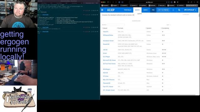 Running ergogen locally and working on PCB stuff! смотреть онлайн