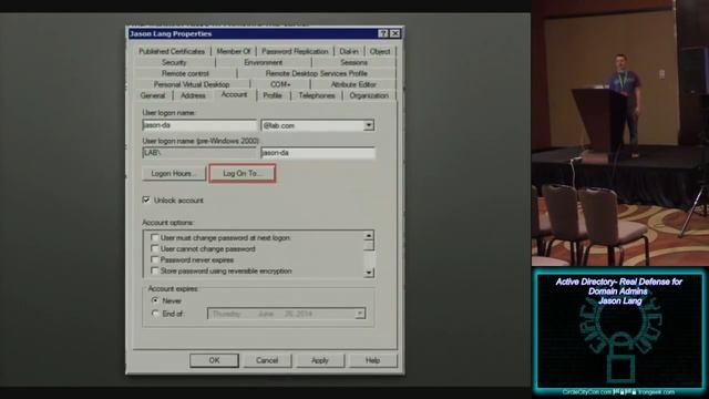 circlecitycon 220 active directory real defense for domain admins jason lang смотреть онлайн