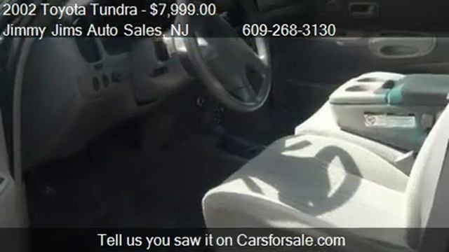 2002 Toyota Tundra SR5 Access Cab 4WD - for sale in Tabernac смотреть онлайн