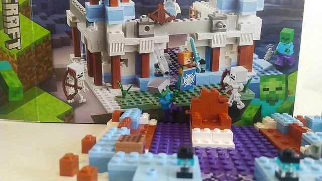 Lego Minecraft 21186 - The ice castle смотреть онлайн