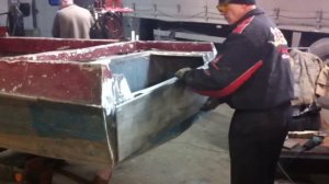 Усиление транца лодки "Крым"