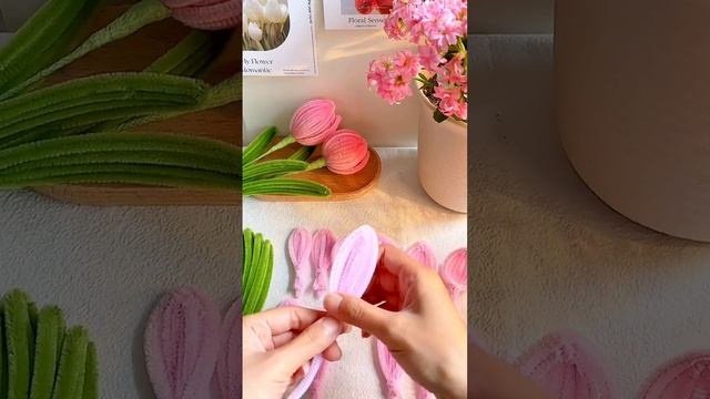 DIY tulip/扭扭棒郁金香花束教程 смотреть онлайн