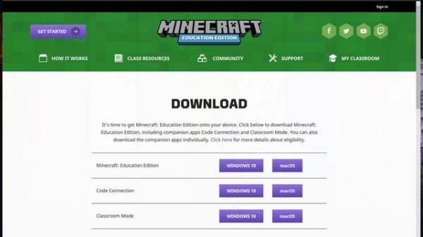 Installation of Code Connection for Minecraft: Education Edition