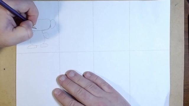 We draw a cheburashka, how to draw a cheburashka in stages easily with a pencil, drawing a cheburash смотреть онлайн