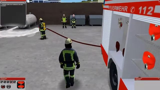 Feuerwehr Simulator 2010 - Feuerlöschübung [ Mission 3 ]