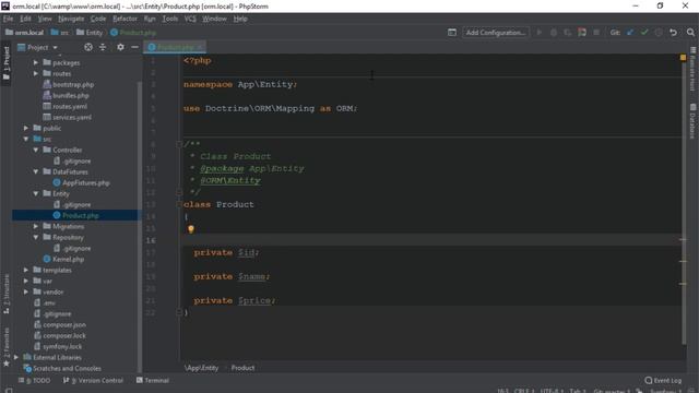 Создание сущность в доктрине (Курс Doctrine ORM Ур 2) смотреть онлайн