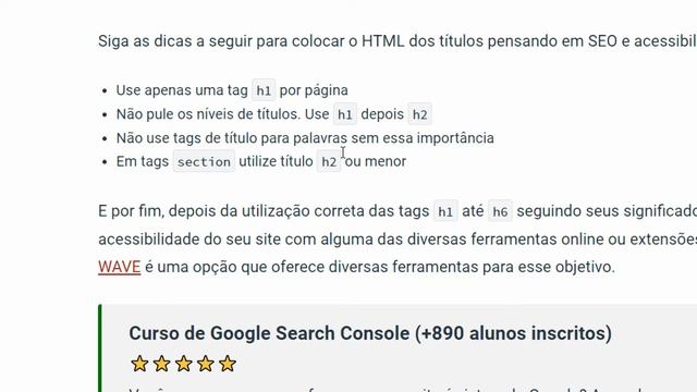 Como usar h1, h2, h3, h4, h5 ou h6 nos títulos do site (Acessibilidade, HTML e SEO) смотреть онлайн