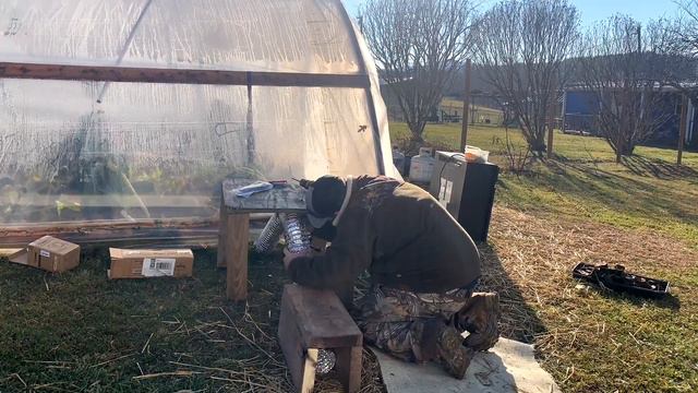 Using Compost To Heat The Greenhouse! Free Way To Heat A Greenhouse!!