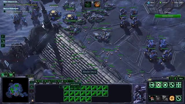 StarCraft II Raynor Solo Brutal Temple (T) of the past Perfect Pass смотреть онлайн