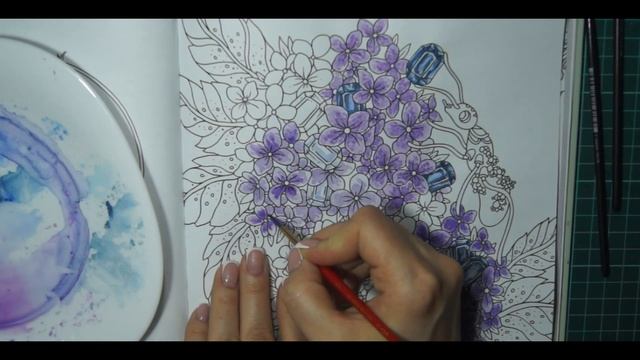 Лессировка в раскрасках антистресс. смотреть онлайн