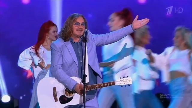 Игорь Николаев / Люся Чеботина — «Синий ветер, белый лен». Наш Новый год. смотреть онлайн