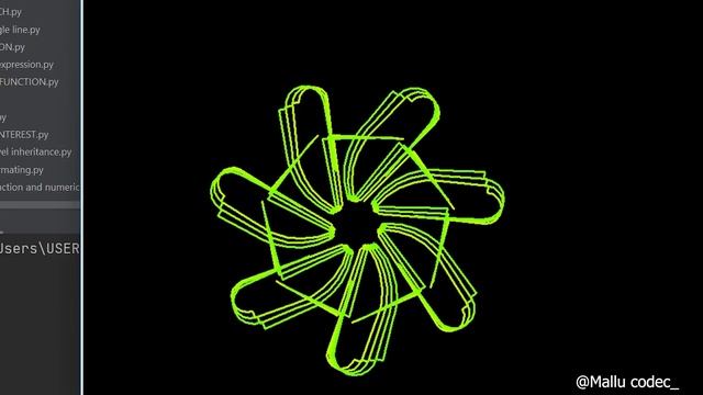 Green graphic design with python Turtle wide screen sequence/python Turtle/python programming/codec смотреть онлайн