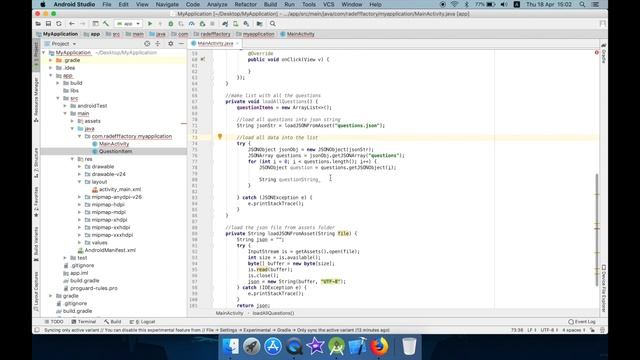 Develop Quiz from JSON in Android Studio смотреть онлайн
