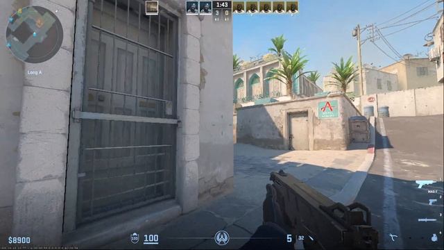 Counter-Strike 2 MAG-7 Pump-Action Shotgun Gameplay Dust II Map смотреть онлайн