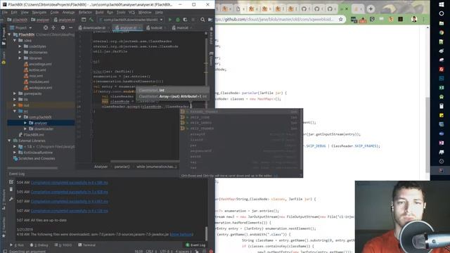 P3achB0t - 3 - Setup ASM and parse classes - Kotlin смотреть онлайн
