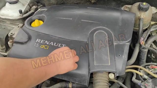 DİREKSİYON SINAVI KAPUT ALTI MOTOR Ve PARÇA TANITIMI – Renault SYMBOL CLIO
