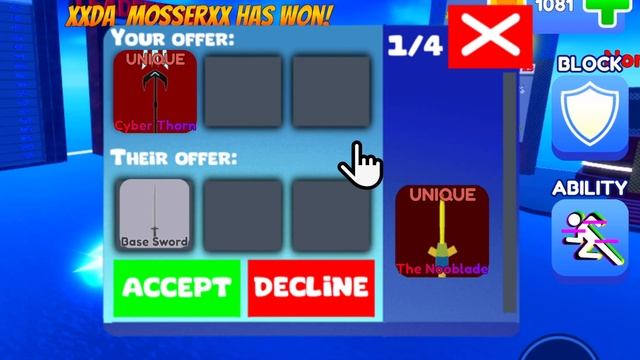 If You Could Trade Swords In Roblox Blade Ball… смотреть онлайн