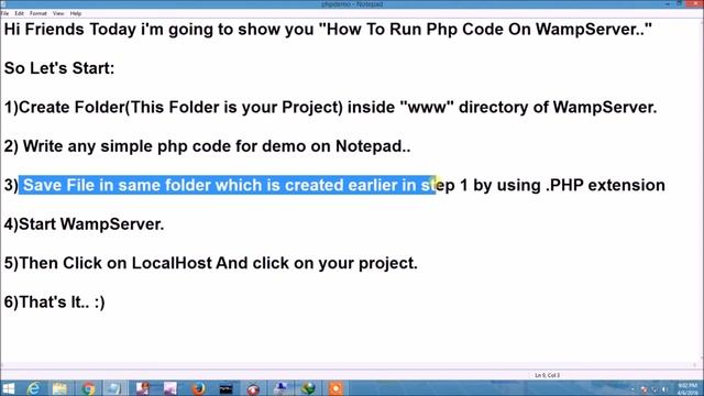How To Run PHP Code On Wamp Server смотреть онлайн