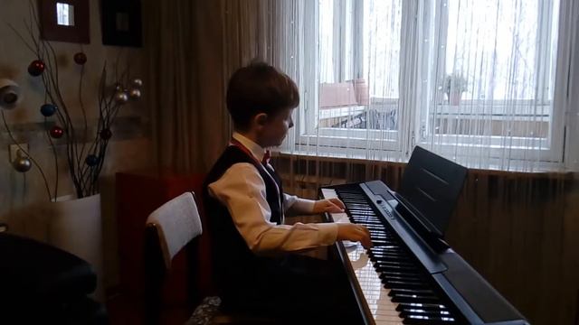 Тимофей Большаков, 6,5 лет. Джазовая композиция "Вистл-Стоп-Буги" смотреть онлайн