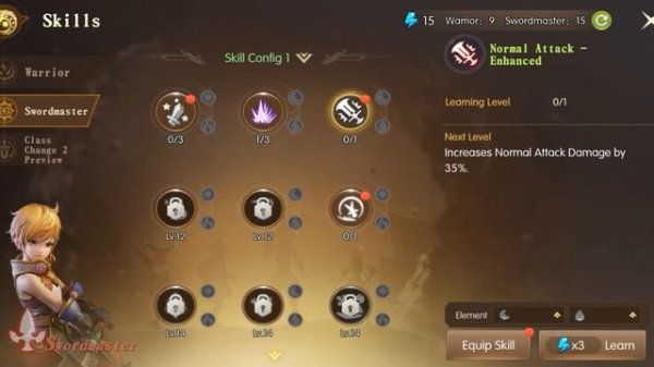 Dragon Nest 2 Evolution - Warrior All Skills and Change Job