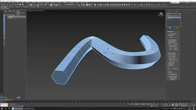 Как сделать в 3D Max - объект из сплайна. Урок 6. смотреть онлайн