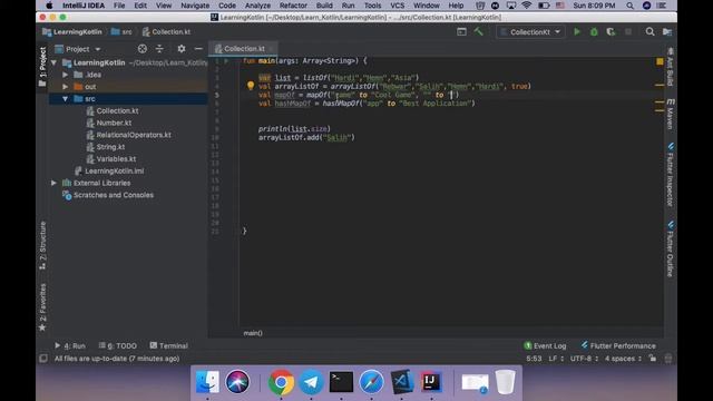 09 Kotlin Language Tutorial: Collection - How to work with Lists смотреть онлайн