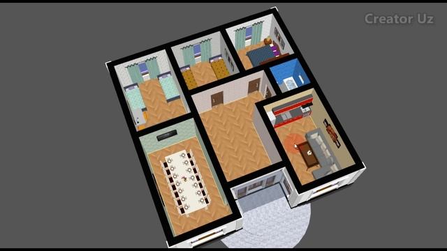 ✅Проект Компактного 5 комнатного Одноэтажного дома для молодой семьи 209 - Вариант смотреть онлайн