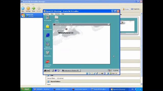 Virtualbox with windows98se with upto 32bit color смотреть онлайн