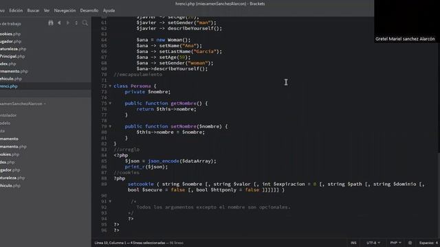 explicacion de Herencia , Encapsulamiento , agregacion, arreglo json y cookies смотреть онлайн
