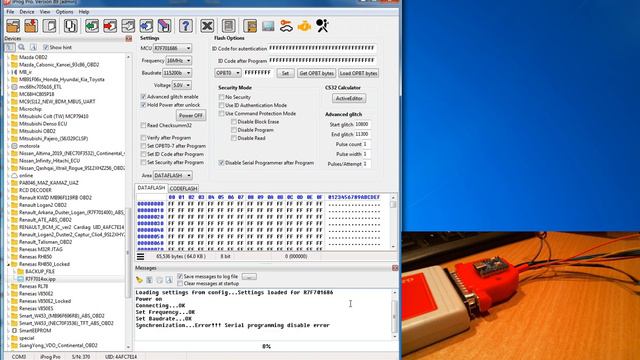 IprogPro RH850 new script. Part 2: Read and Write locked (secured) R7F7016863 from Subaru/Toyota SR смотреть онлайн