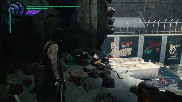 Devil May Cry 5 [DMC5] все синие и фиолетовые осколки сферы, секретные миссии, оружие [Миссия04]