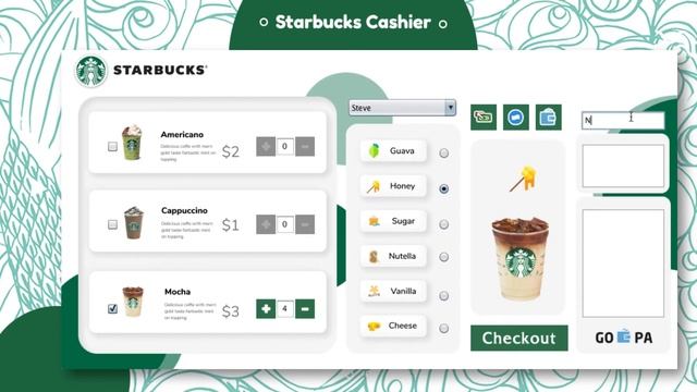 Jform Java Swing GUI, Starbucks Cashier [Free Download.] смотреть онлайн