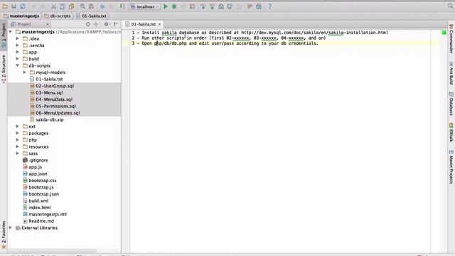 Setting up the source code from Mastering ExtJS book смотреть онлайн