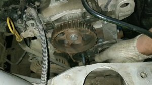 Замена ГРМ и помпы на Рено логан 1.4