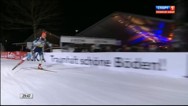 БИАТЛОН Семенов и Семеренко победители Рождественской гонки 2014 смотреть онлайн